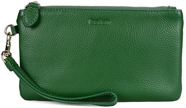 Befen Genuine Full Grain Leather Wristlet