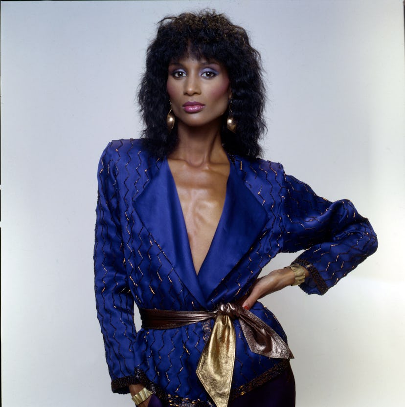 Portrait of American fashion model and actress Beverly Johnson, 1980s. 