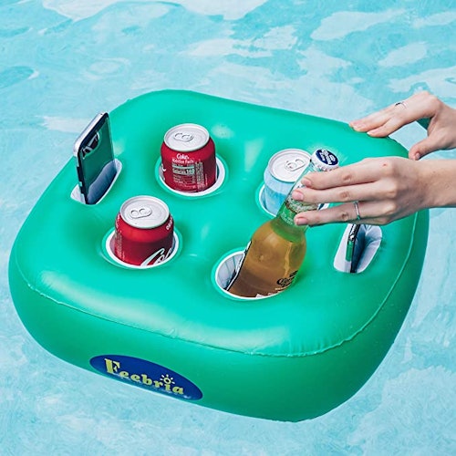 FEEBRIA Inflatable Floating Drink Holder