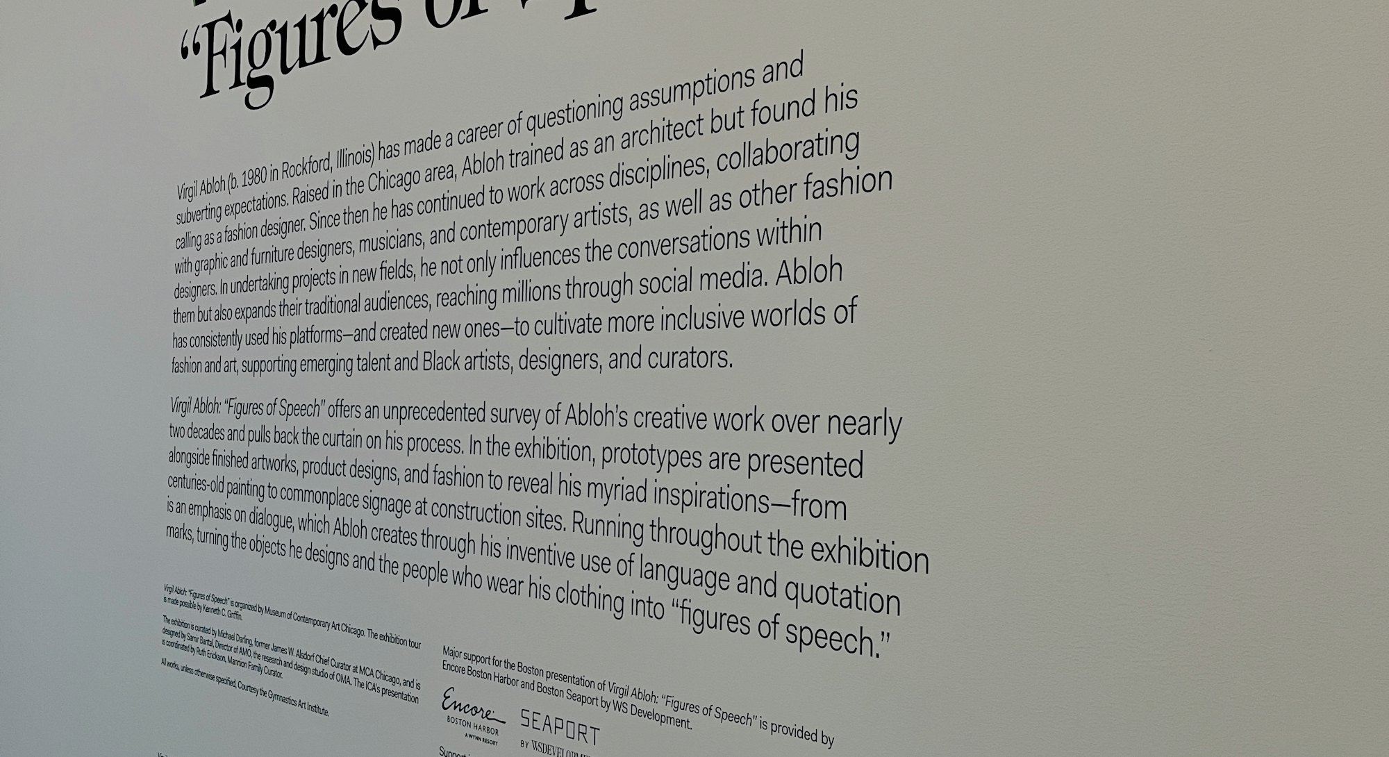 Virgil Abloh: “Figures of Speech” – ICA Boston