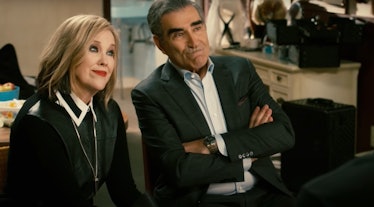 These 'Schitt's Creek' Zoom backgrounds include Johnny and Moira's team-building exercises.