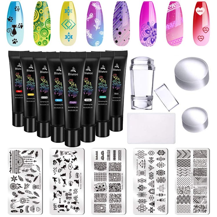 Biutee Nail Stamping Kit (17 Pieces)