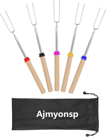 Ajmyonsp Marshmallow Roasting Sticks 5pcs