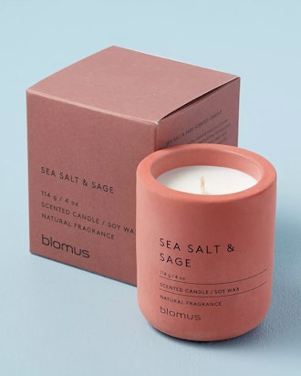 Blomus Small Scented Candle In Sea Salt & Sage