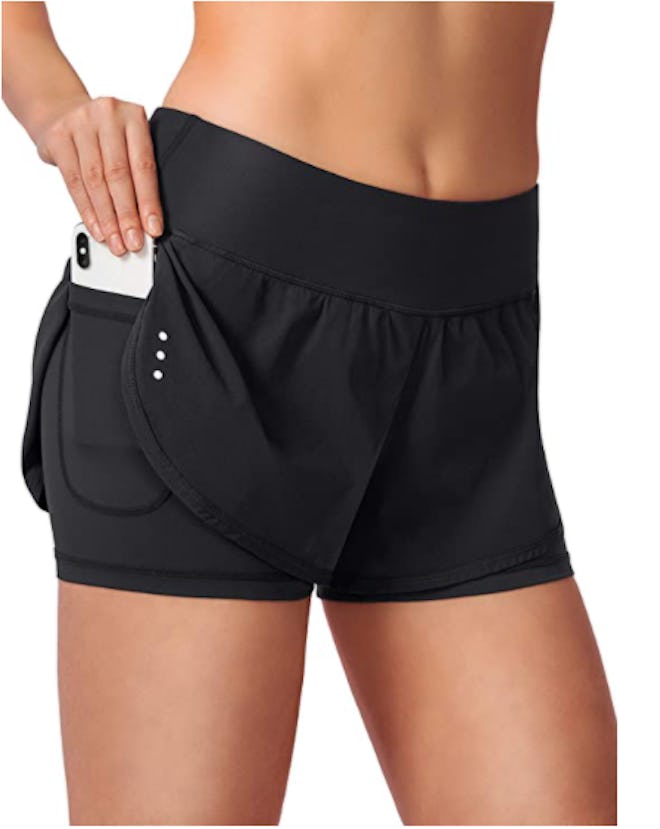 Soothfeel Running Shorts With Phone Pockets 