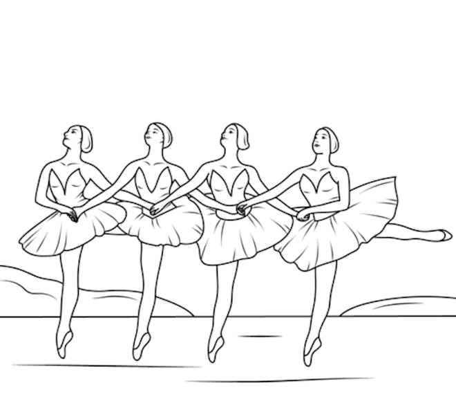 Ballerinas performing Swan Lake