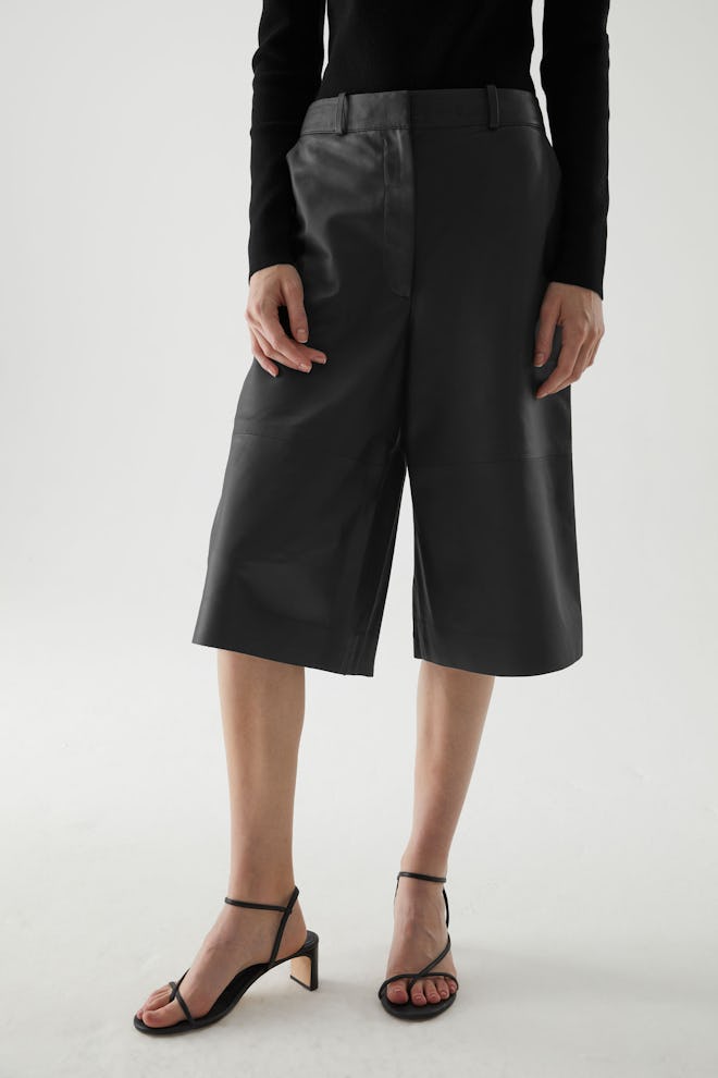 Leather Bermuda Shorts 