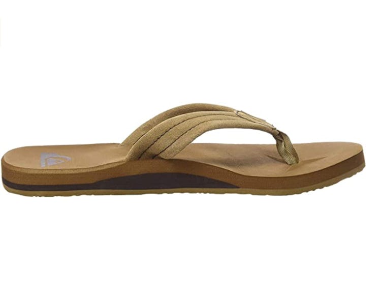 Quiksilver Carver Suede 3 Point Flip Flop Athletic Sandal