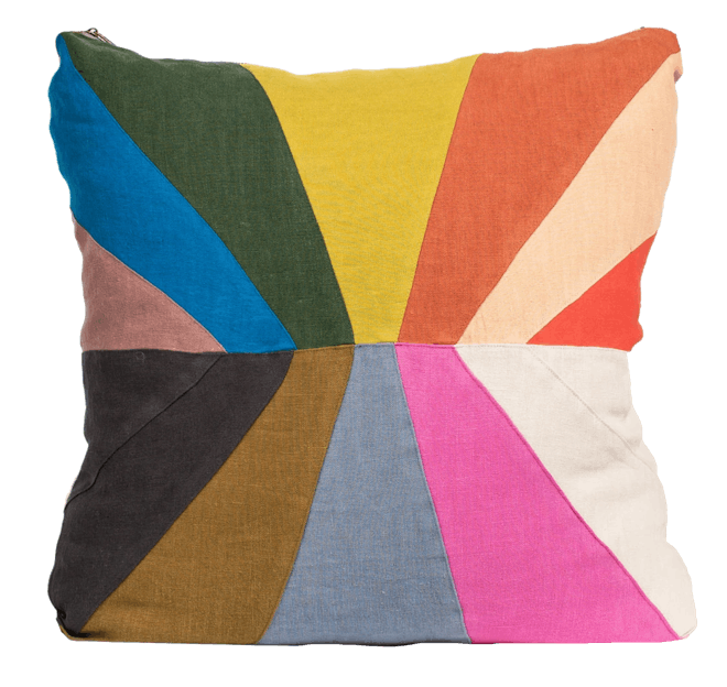 Inclusive Pride Rainbow Linen Pillow