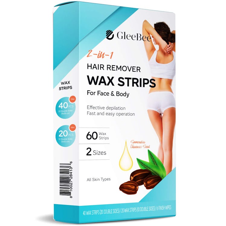 GleeBee 2-In-1 Hair Removal Wax Strips (40-Count)