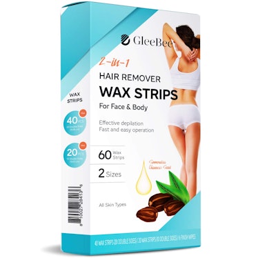 GleeBee 2-In-1 Hair Removal Wax Strips (40-Count)