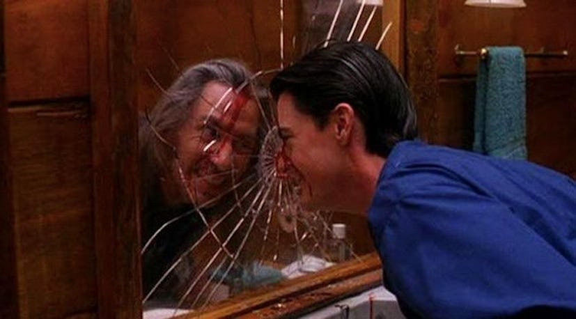 Frank Silva and Kyle MacLachlan in the 'Twin Peaks' series finale.