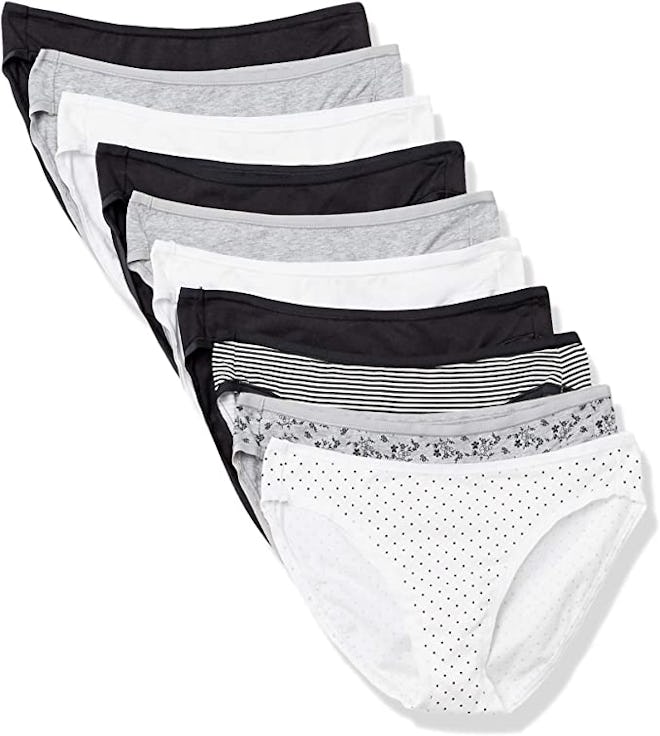 Amazon Essentials Cotton Stretch Bikini Panty (10-Pack)