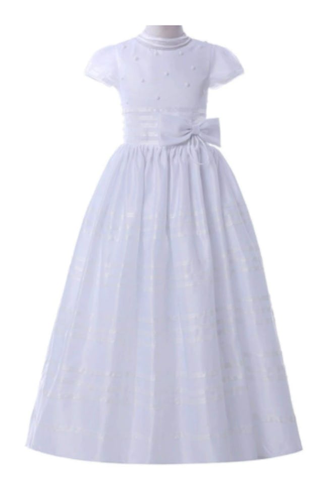 First Communion Gown with Ribbon