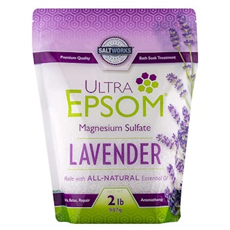 SaltWorks Ultra Epsom Lavender Scented Bath Salt