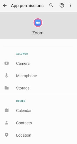 If you're headphones aren't working on Zoom, check your app permissions on your phone.