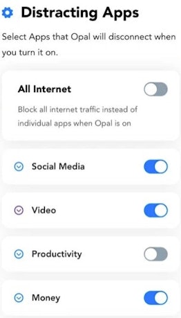 Opal app blocks distractions on iPhone.