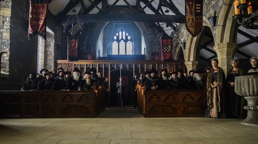 Image of Anne Boleyn's trial at Great Kings Hall