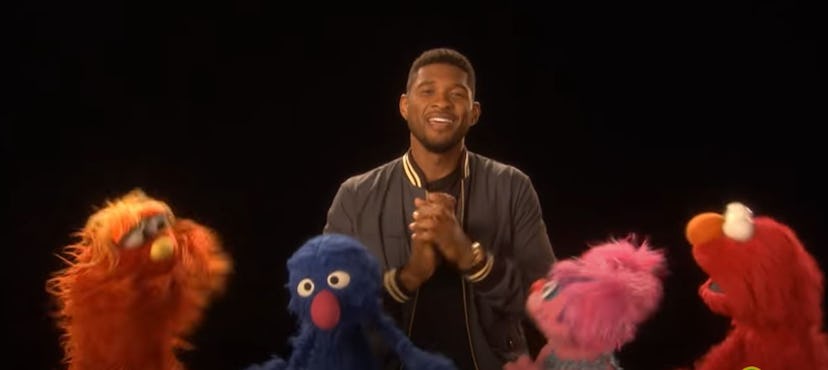 Usher appeared on Sesame Street in 2013. 