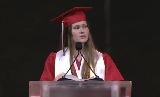 A Texas high school valedictorian's speech about abortion rights has gone viral.
