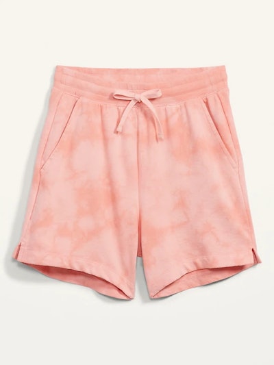 Extra High-Waisted Vintage Tie-Dyed Sweat Shorts
