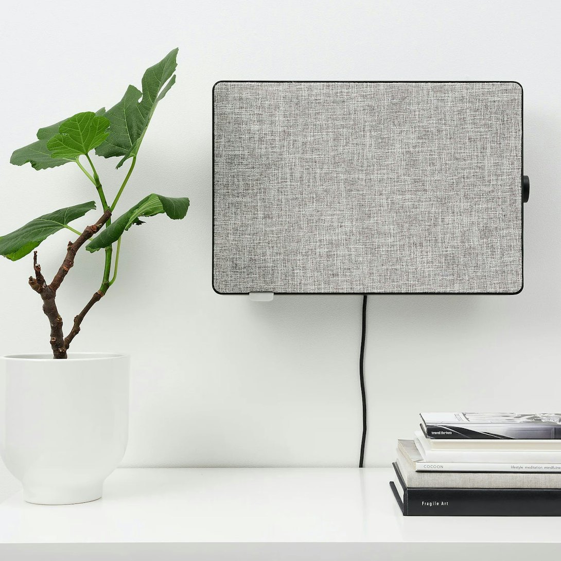 An IKEA speaker. Home goods. Design. Interior design.