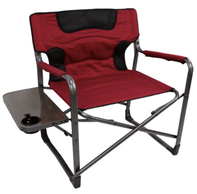 Folding Padded Director Chair with Side Table