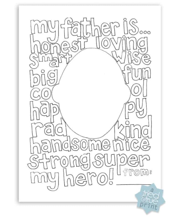 Free Father's Day Coloring Page