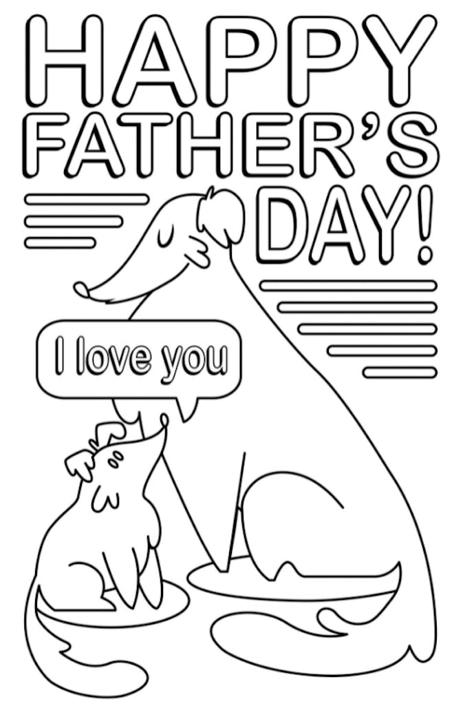 Father's Day Coloring Sheet