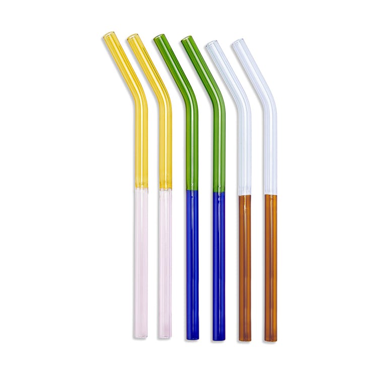 Borosilicate Glass Straws - Set of 6