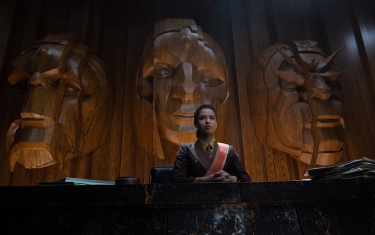 Gugu Mbatha-Raw is Ravonna Renslayer, a high ranking judge in the TVA on 'Loki'