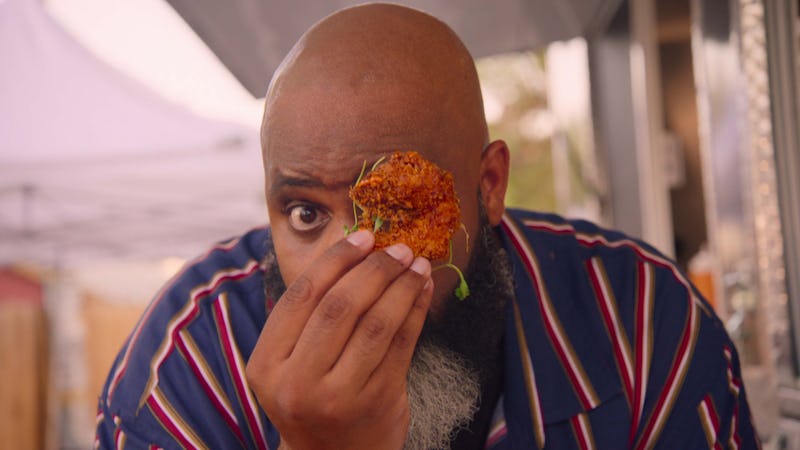 Food critic Daym Drops tastes delicious food in 'Fresh, Fried, and Crispy,' which premieres on Netfl...