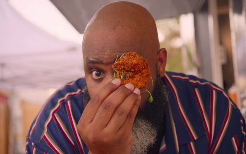Food critic Daym Drops tastes delicious food in 'Fresh, Fried, and Crispy,' which premieres on Netfl...