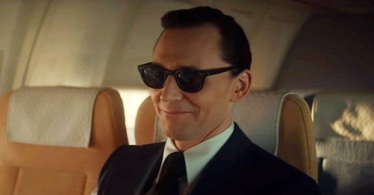 Tom Hiddleston as Loki disguised as D.B. Cooper in 'Loki'