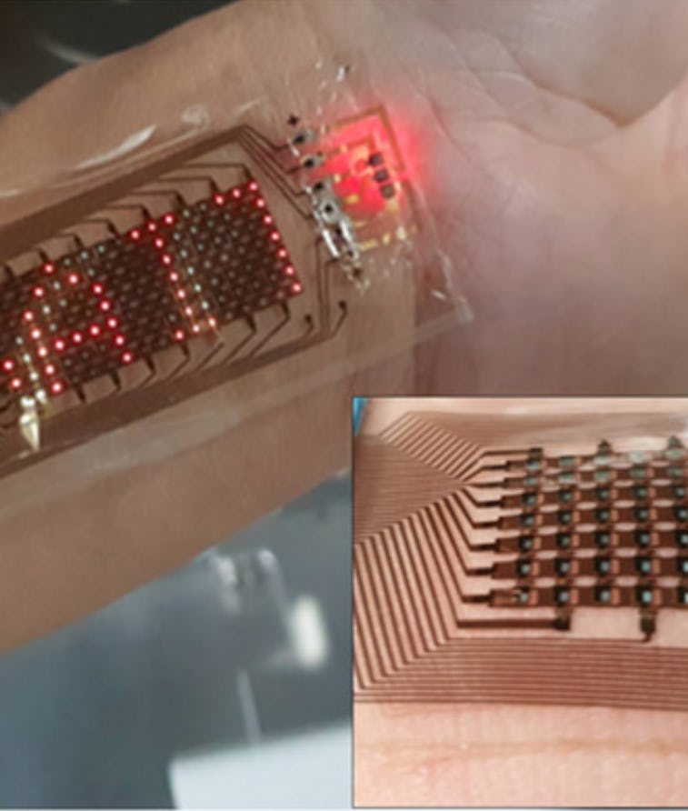 A stretchable screen made by Samsung. Foldable. Display. Technology. Wearables. Medtech.