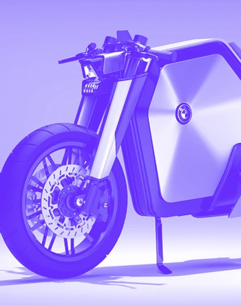 A designer created a concept BMW electric racing bike.
