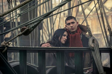 JESSIE MEI LI as ALINA STARKOV and ARCHIE RENAUX as MALYEN ORETSEV in the final moments of SHADOW A...