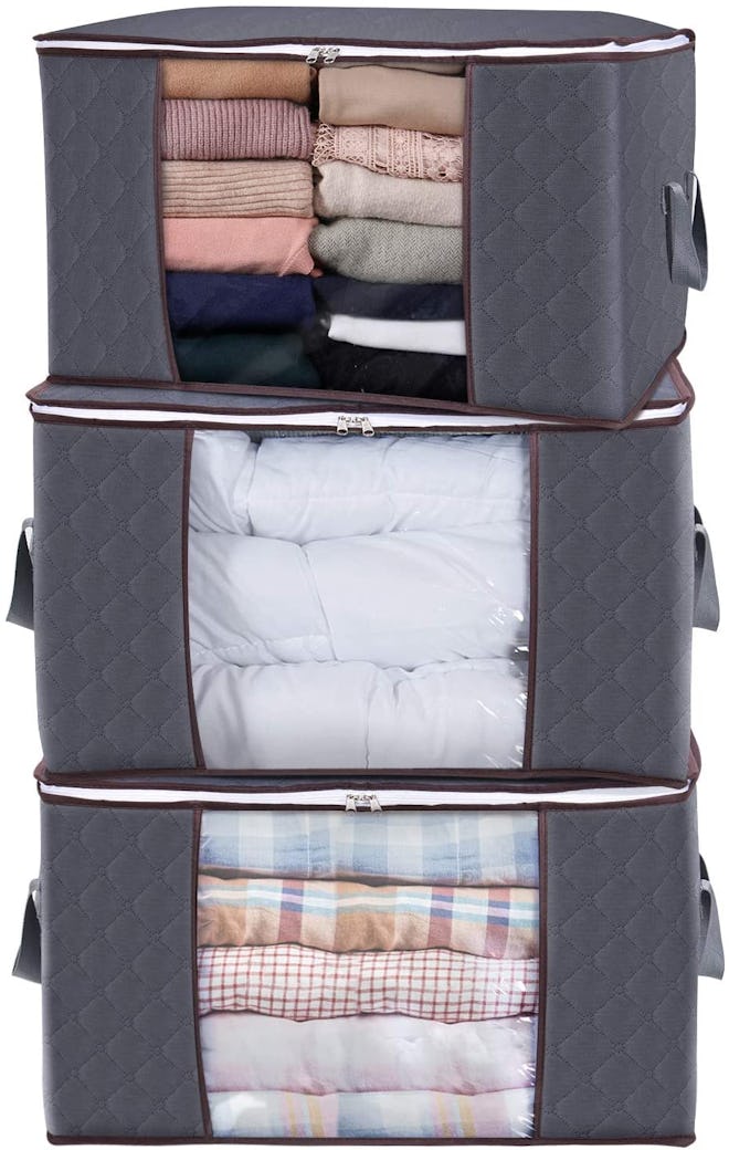 Lifewit Large Capacity Clothes Storage Bag Organizer (3-Pack)