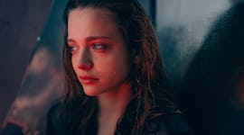 Emotional young woman during the June 2021 new moon solar eclipse.