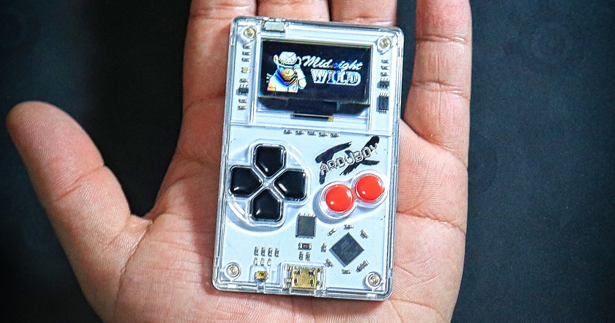 This credit card-sized 8-bit handheld comes with 200 games inspired by classics like Metroid, Zelda, and Pokémon. Or if you prefer, you can code your
