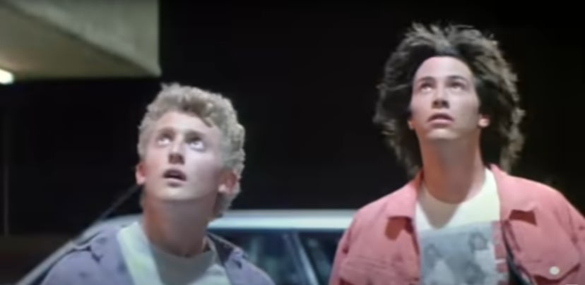 'Bill and Ted's Excellent Adventure' is a science fiction family movie starring Keanu Reeves and Ale...