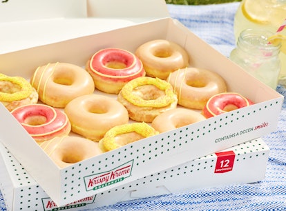 Krispy Kreme's new Lemonade Glaze doughnut collection is pure summer.
