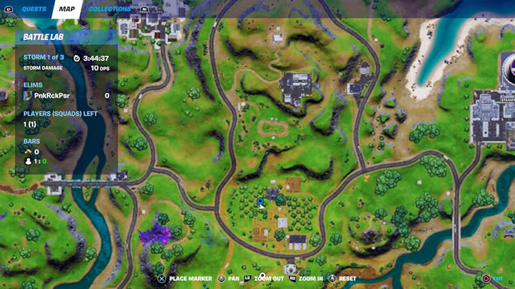 fortnite alien artifact location 5 map