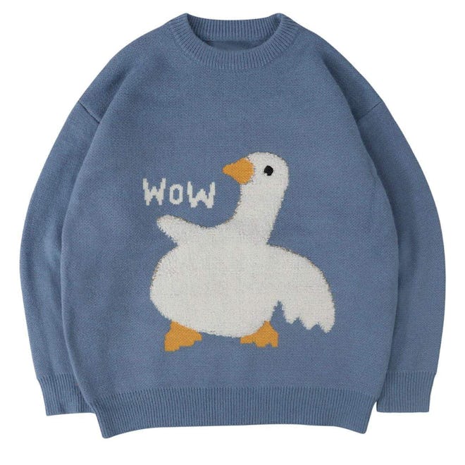 Cartoon Goose Sweater