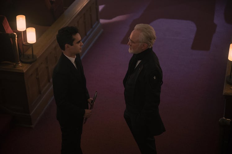 Max Minghella as Commander Nick Blaine and Bradley Whitford as Commander Joseph Lawrence fighting to...