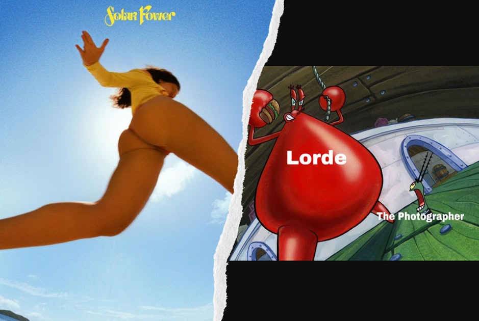 Memes Tweets About Lorde S Cheeky Solar Power Cover [ 630 x 1200 Pixel ]