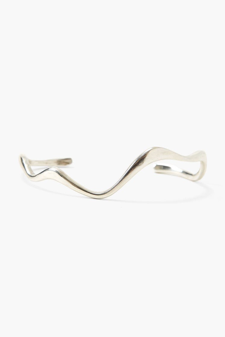 Silver Abstract Cuff