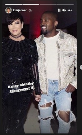 Kris Jenner wishes Kanye West a happy 44th birthday. 