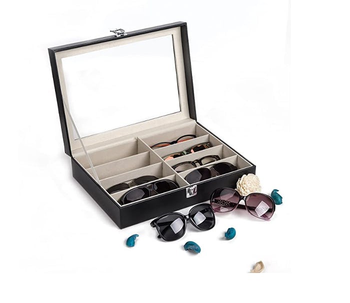 CO-Z Leather Multi Sunglasses Organizer