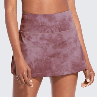 BALEAF High-Waisted Tie-Dye Tennis Skirt